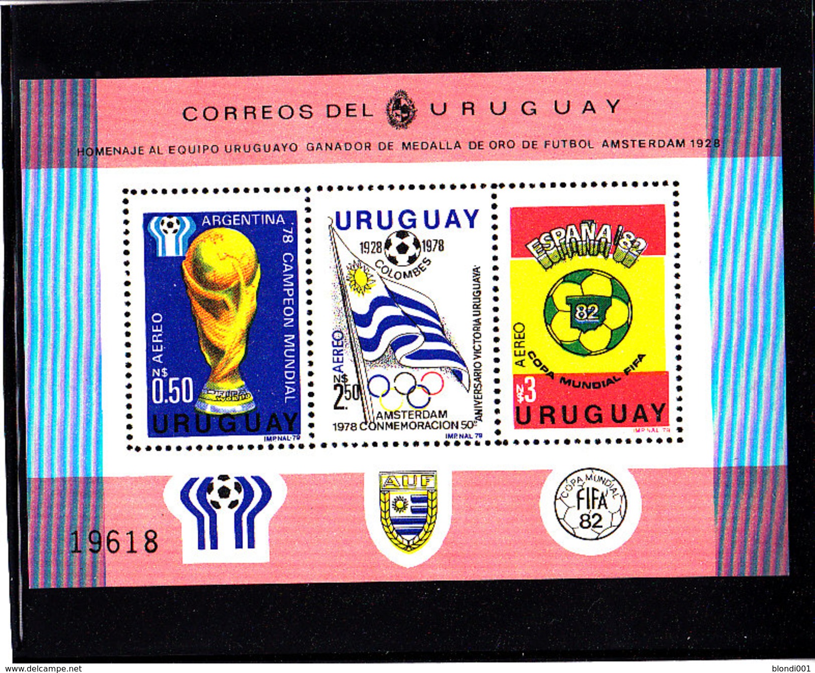 Soccer World Cup 1982 - URUGUAY - S/S MNH** - 1982 – Espagne