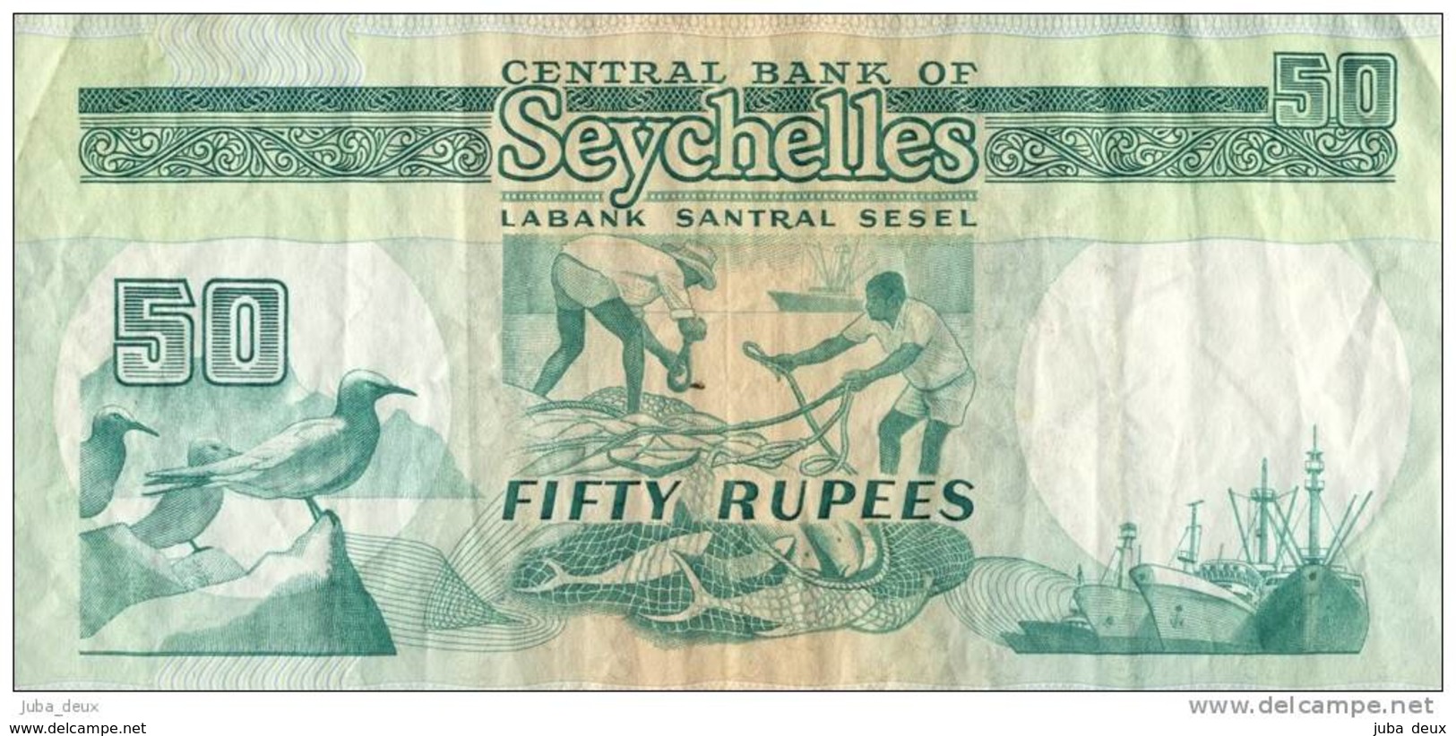 Seychelles .  50 Rupees .  P. 34 . - Seychelles