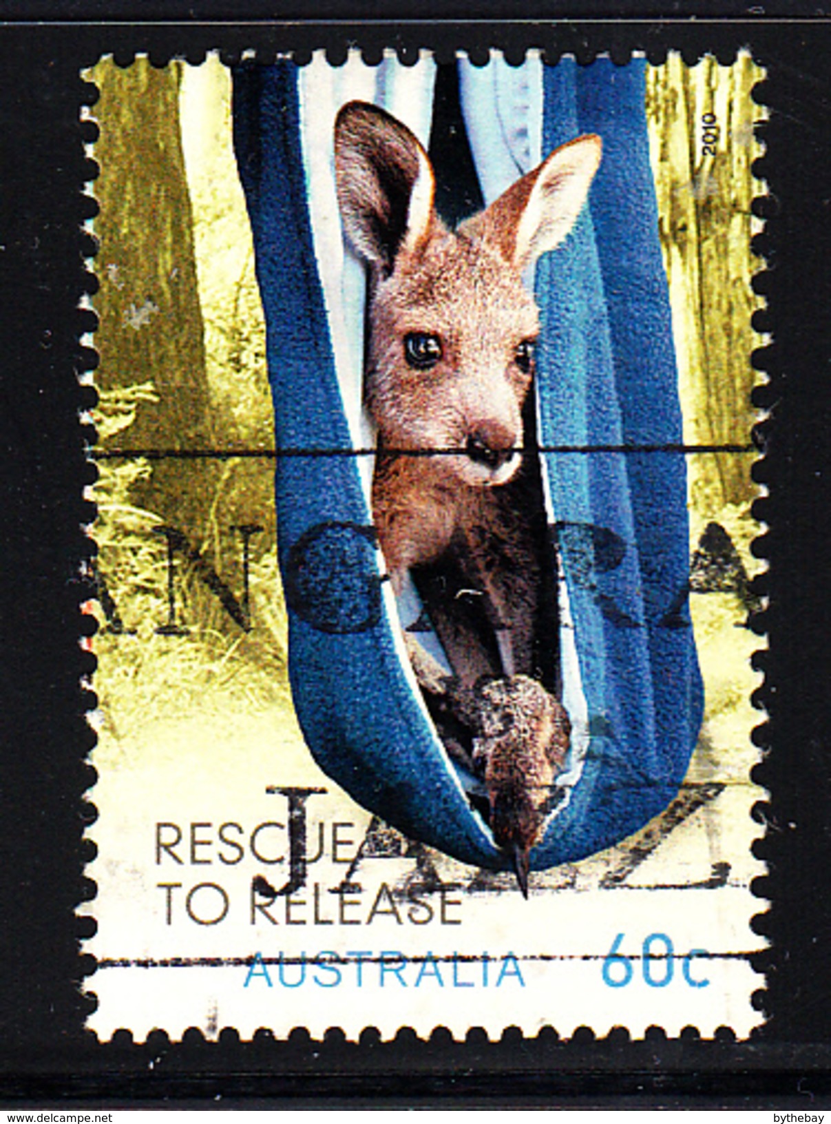 Australia Used 2010 Scott #3362 60c Kangaroo - Wildlife Rescue To Release - Usados