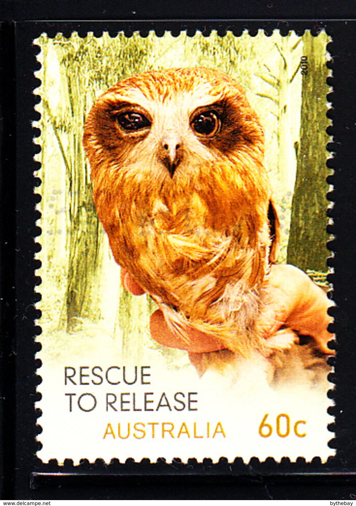 Australia Used 2010 Scott #3365 60c Southern Boobook Owl - Wildlife Rescue To Release - Usados