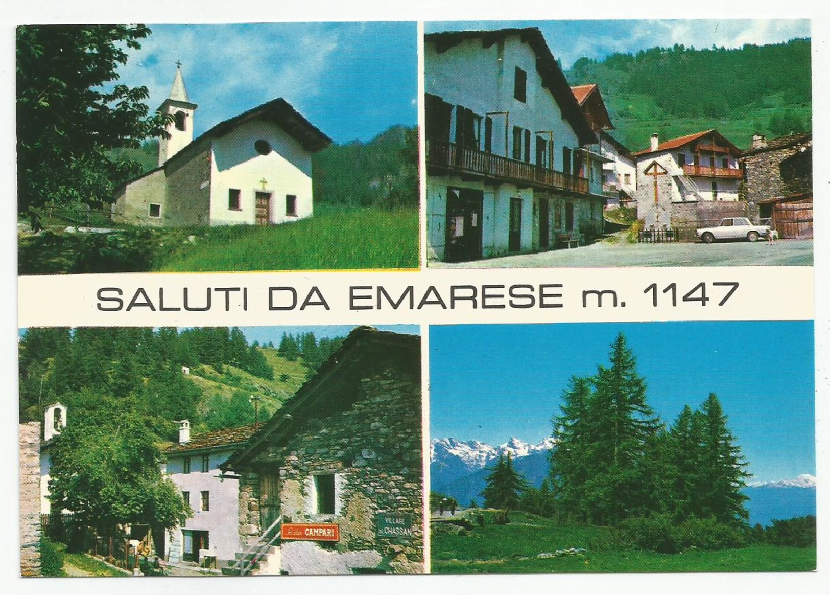 AOSTA (027) - Saluti Da EMARESE (vedute) - FG/Non Vg - Aosta