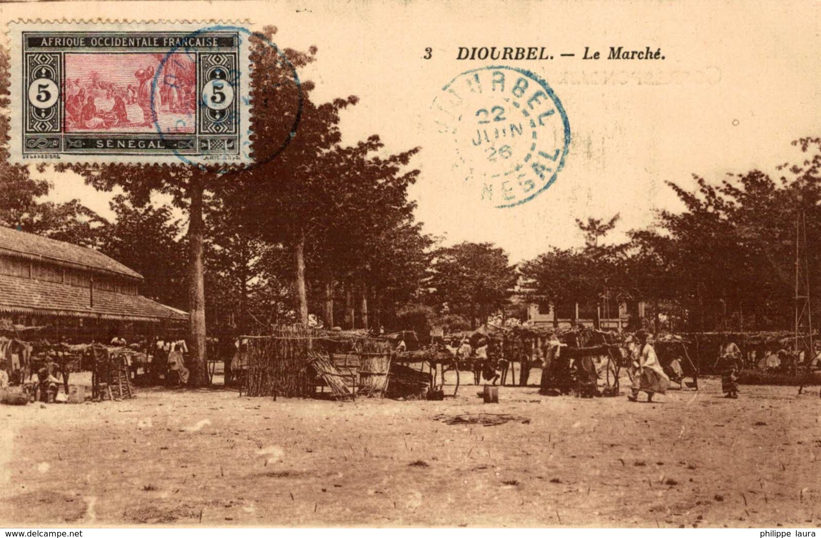 CPA SENEGAL, DIOURBEL, Le Marché, Animée - Senegal