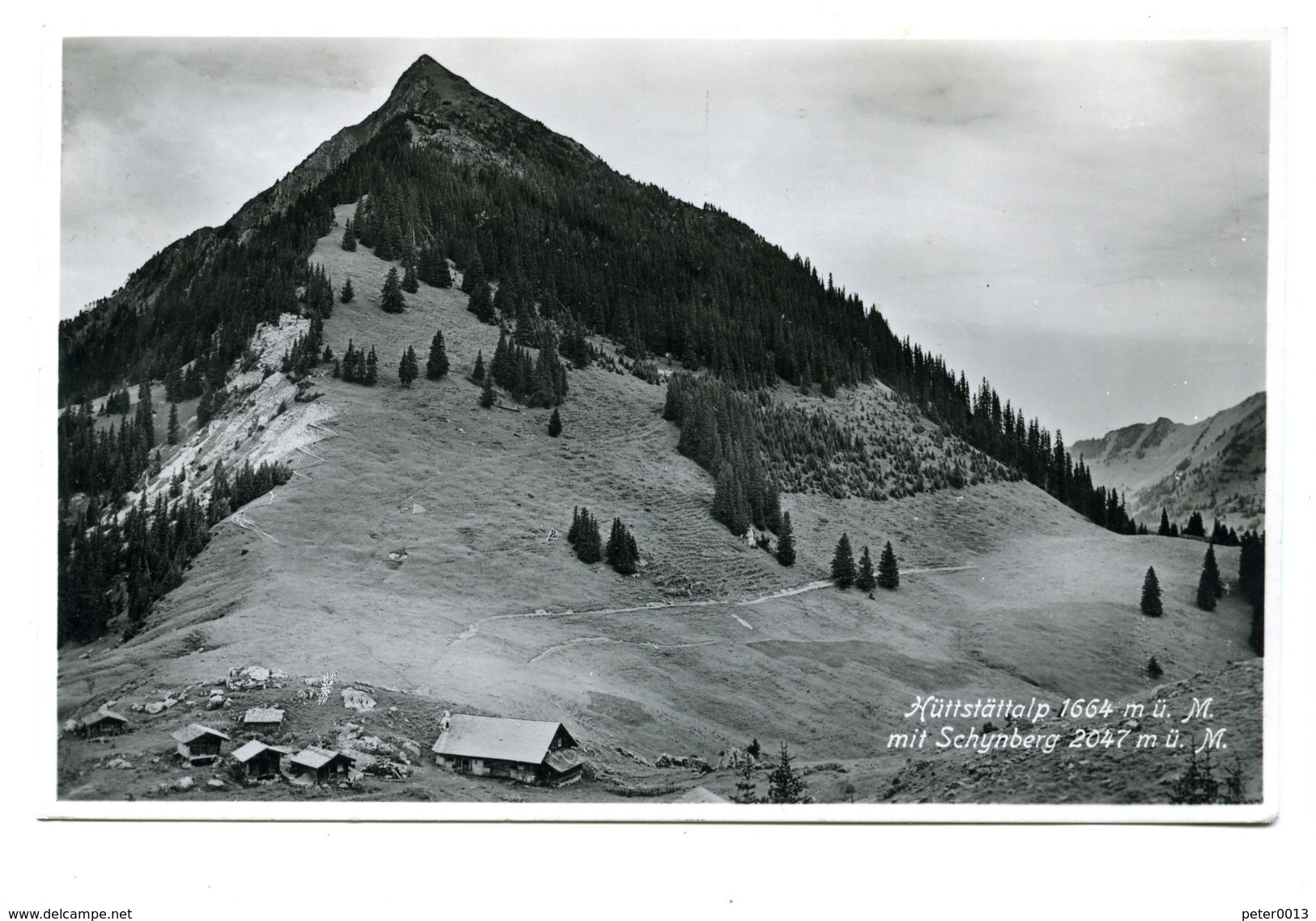 Hüttstättalp Mit Schymberg, Gelaufen 1936 Ab Lungern - Lungern