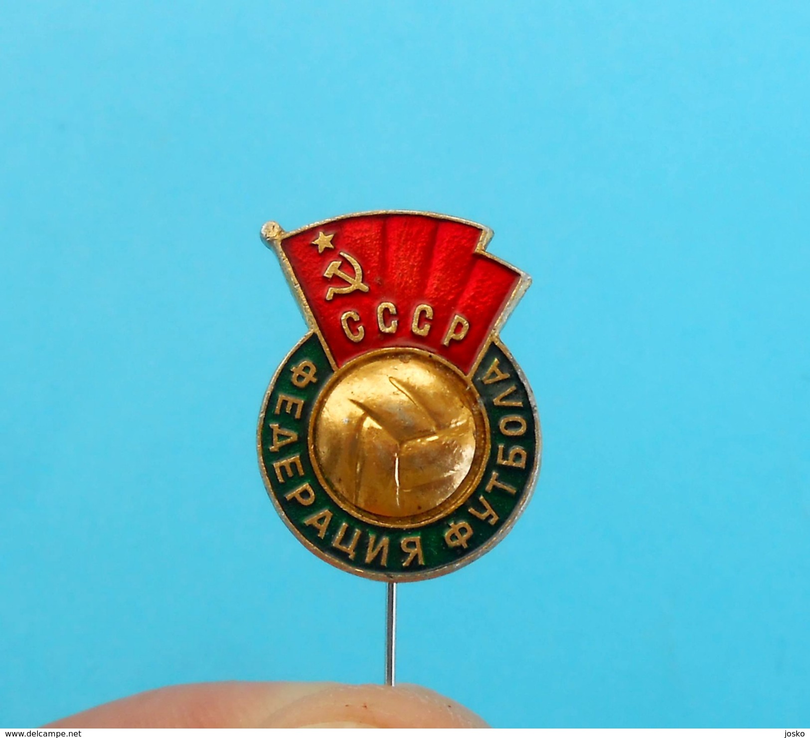 RUSSIA Ex SOVIET UNION FOOTBALL FEDERATION #2 - Old Pin Badge Soccer Association Fussball Calcio Anstecknadel Distintivo - Fussball