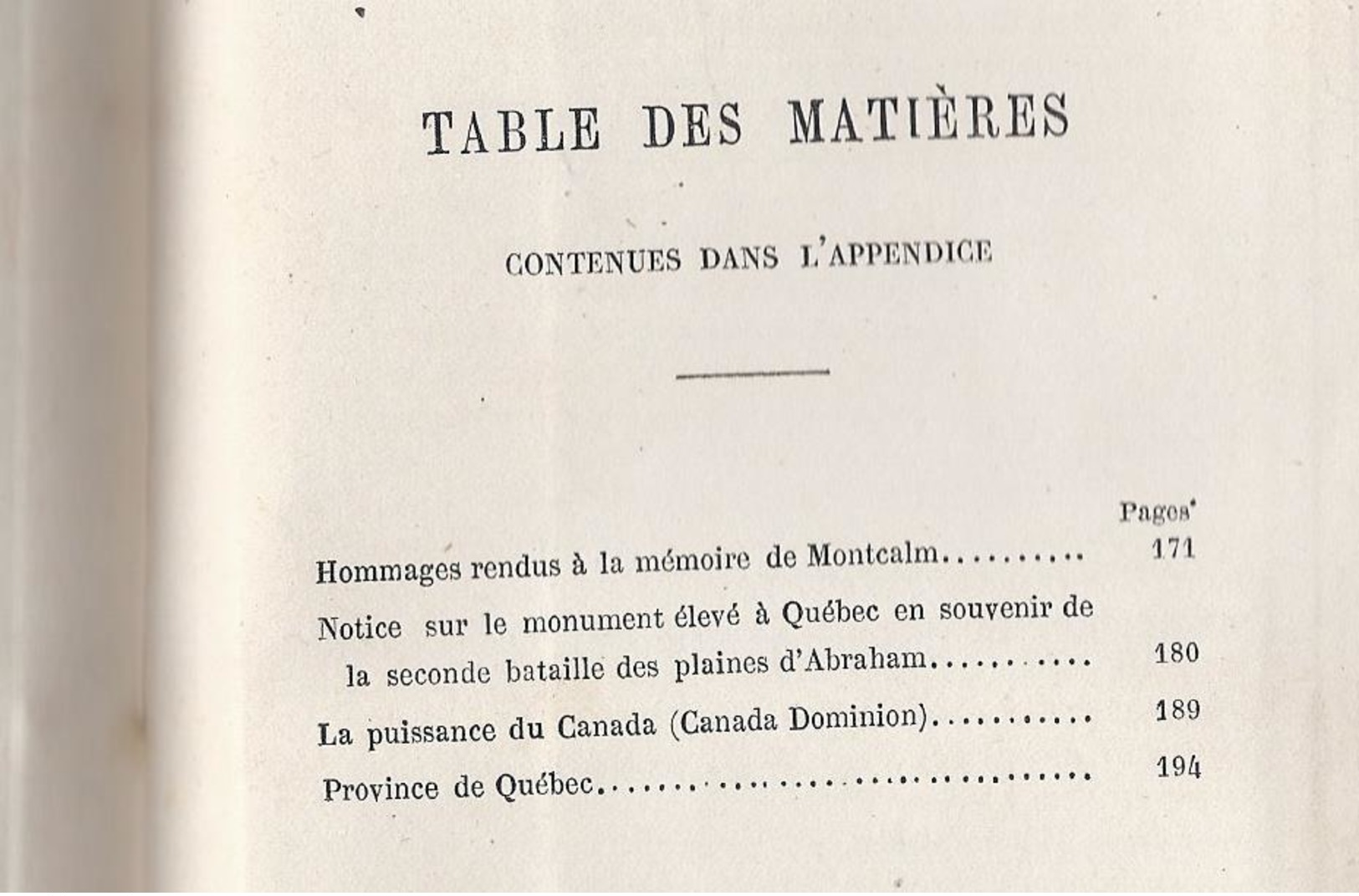 1877 MONTCALM ET LE CANADA FRANCAIS ESSAI HISTORIQUE PAR C. DE BONNECHOSE - 1801-1900