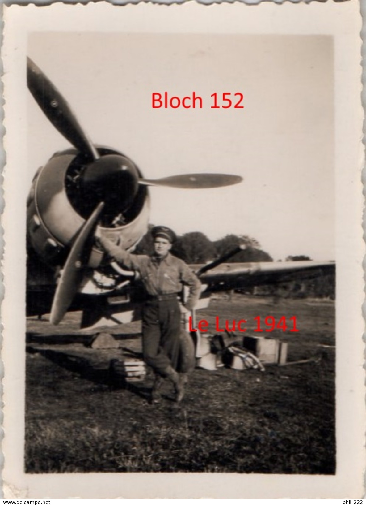 1 Photographie  Bloch 152 Armée De L'air Française 1941 Guerre - 1939-45