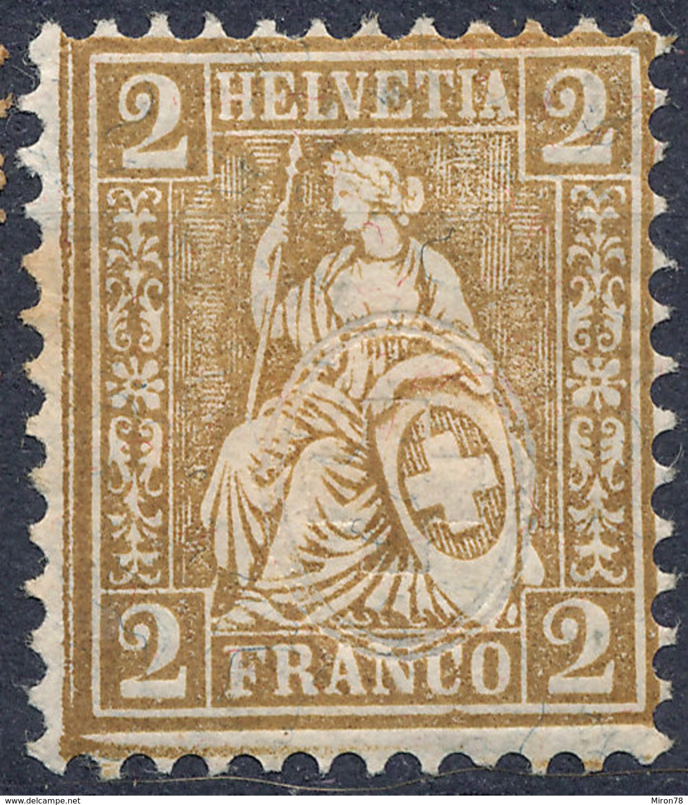 Stamp Switzerland 1881 2c Mint Lot#6 - Neufs