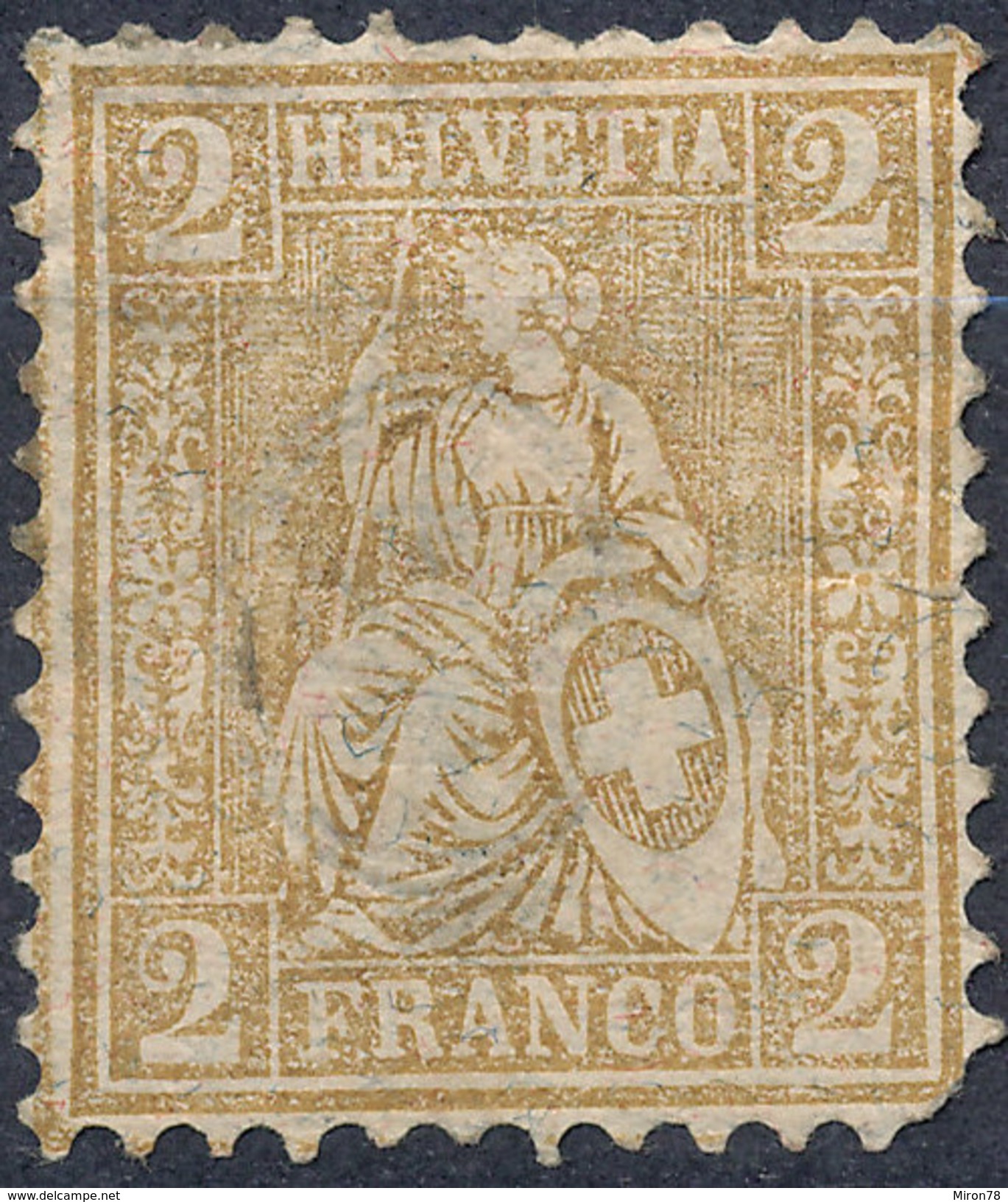Stamp Switzerland 1881 2c Mint Lot#10 - Ongebruikt