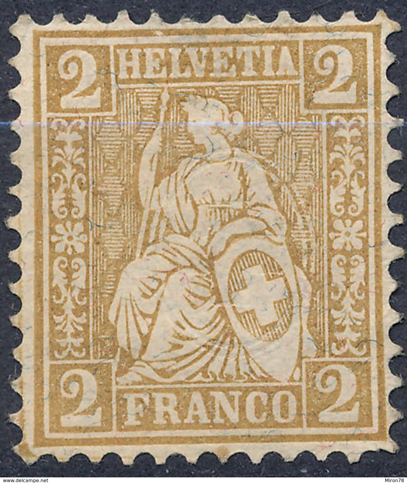 Stamp Switzerland 1881 2c Mint Lot#11 - Nuovi