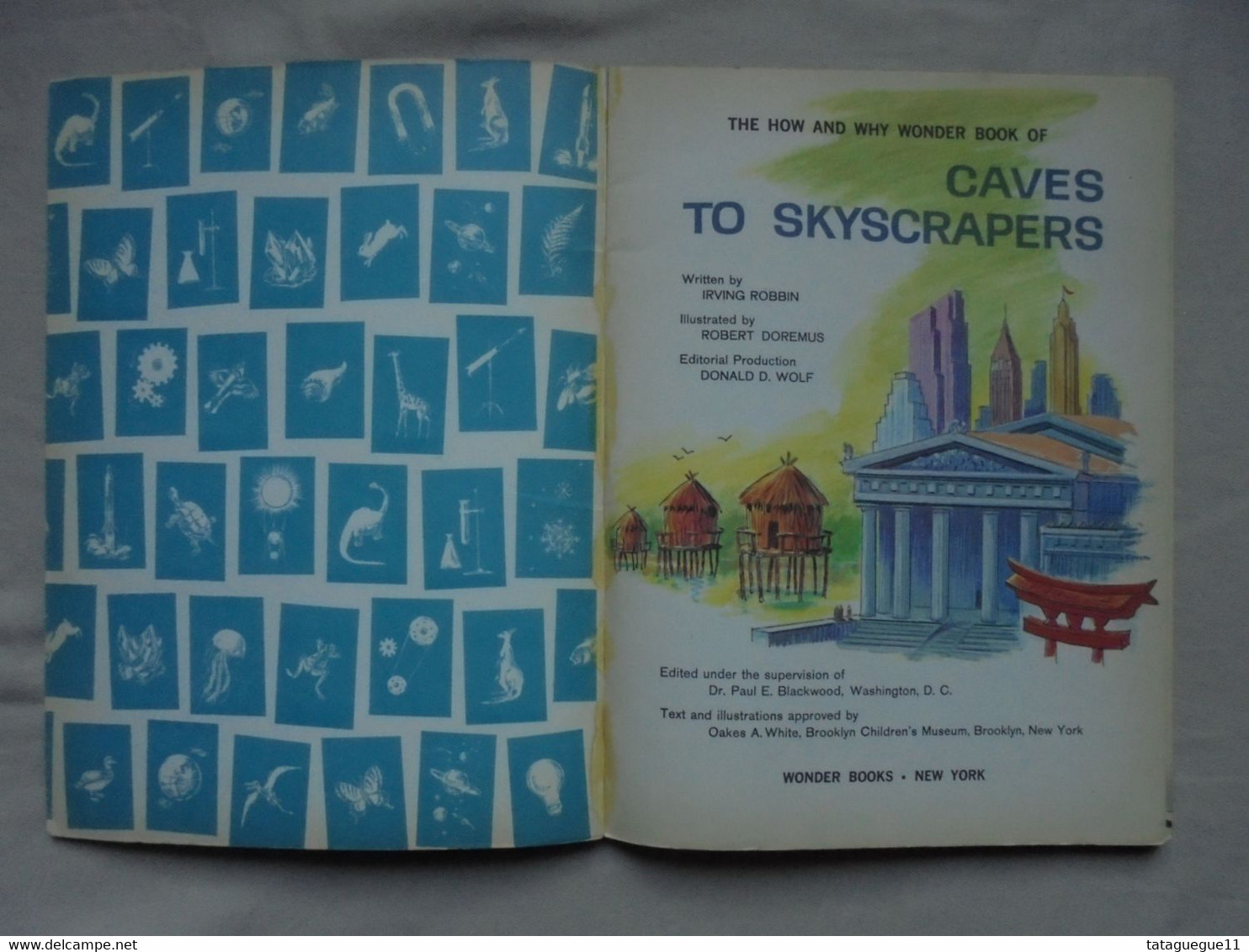 Ancien - Revue Encyclopédie Anglaise The HOW And WHY Caves To Skyscrapers 1963 - Africa
