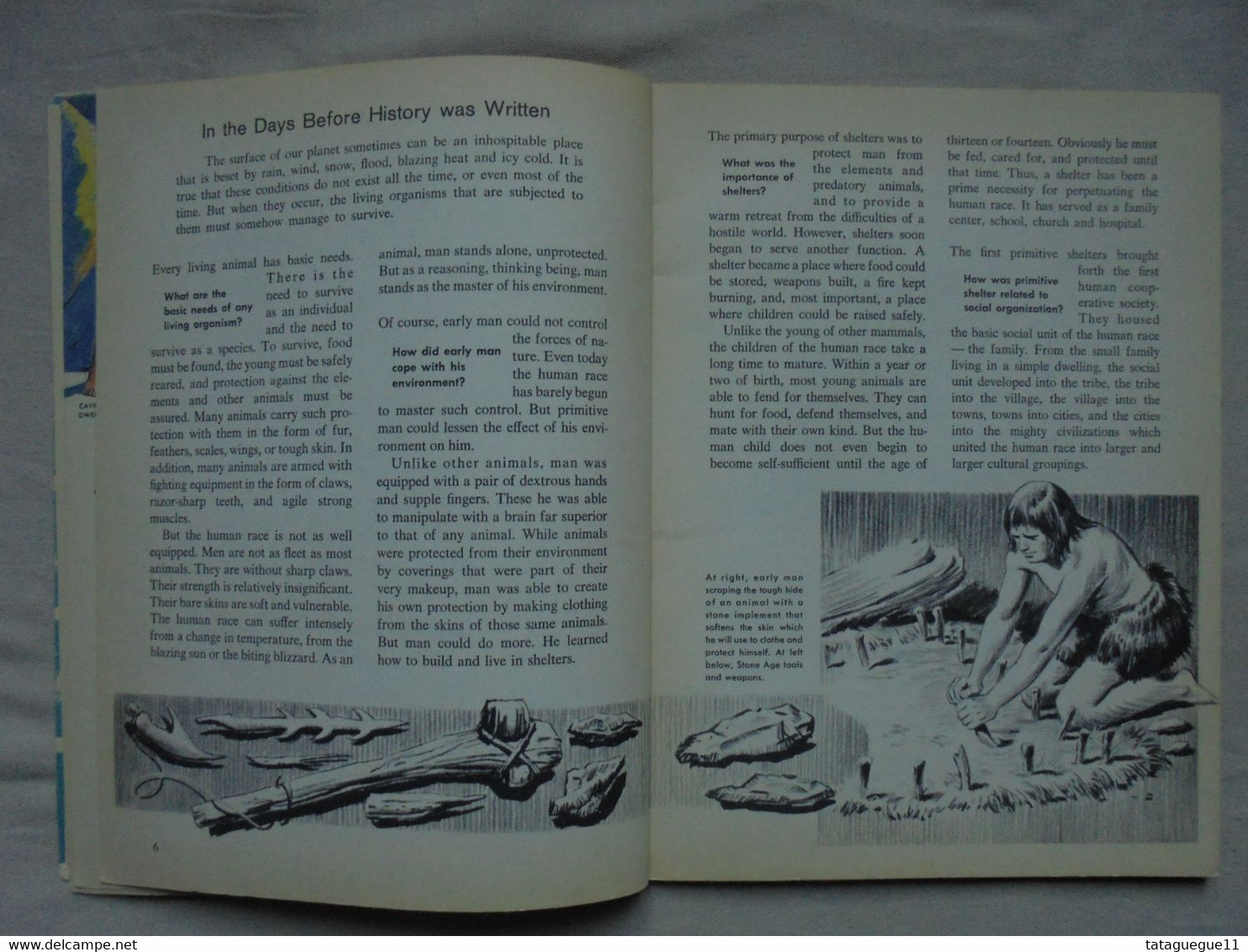 Ancien - Revue Encyclopédie Anglaise The HOW And WHY Caves To Skyscrapers 1963 - Afrique