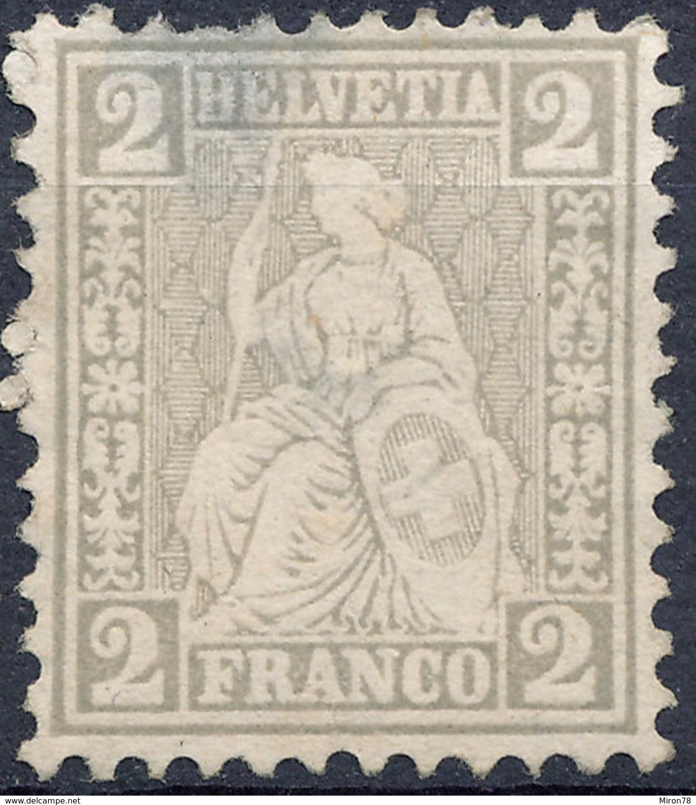 Stamp Switzerland 1862-64 2c Mint Lot#14 - Nuovi