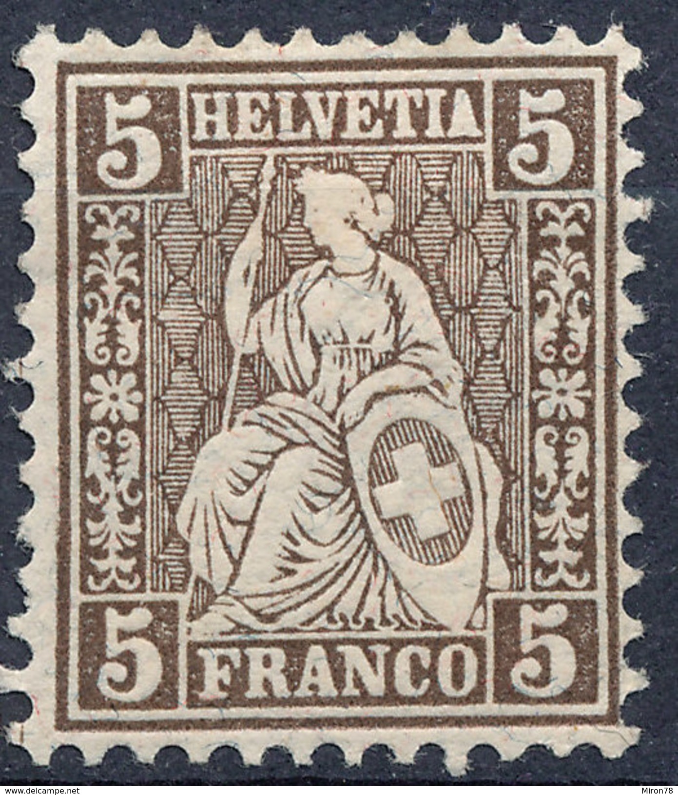 Stamp Switzerland 1881  5c Mint Lot#24 - Neufs