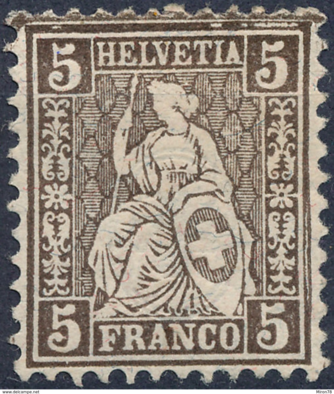 Stamp Switzerland 1881  5c Mint Lot#25 - Neufs