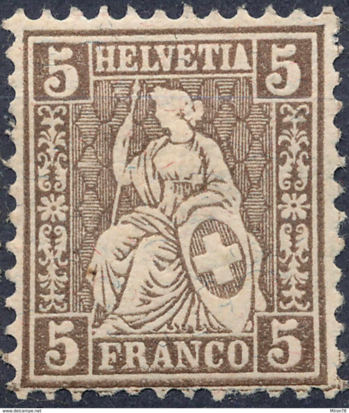 Stamp Switzerland 1881  5c Mint Lot#29 - Ungebraucht