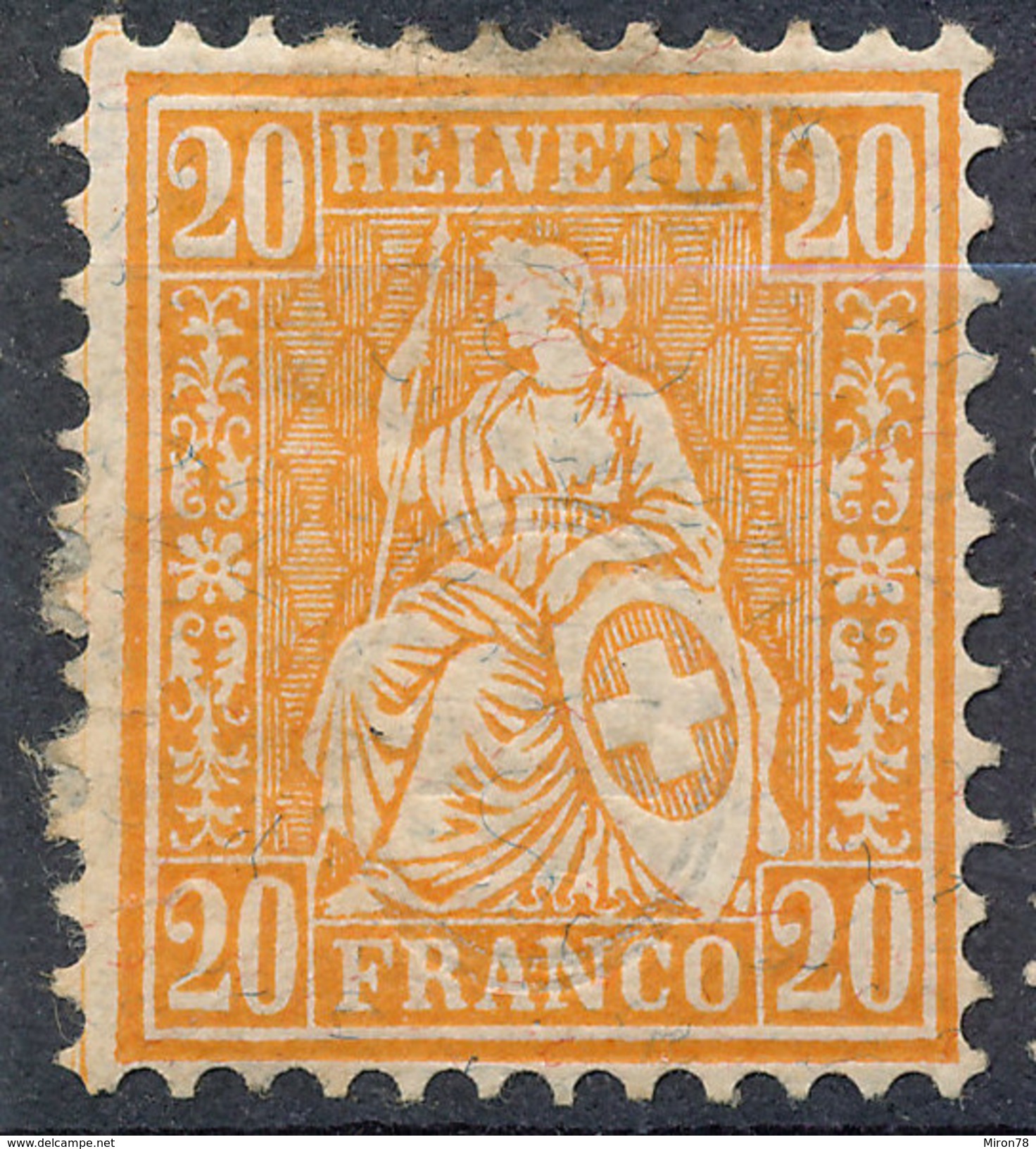 Stamp Switzerland 1862-1881  10c Mint Lot#50 - Nuovi