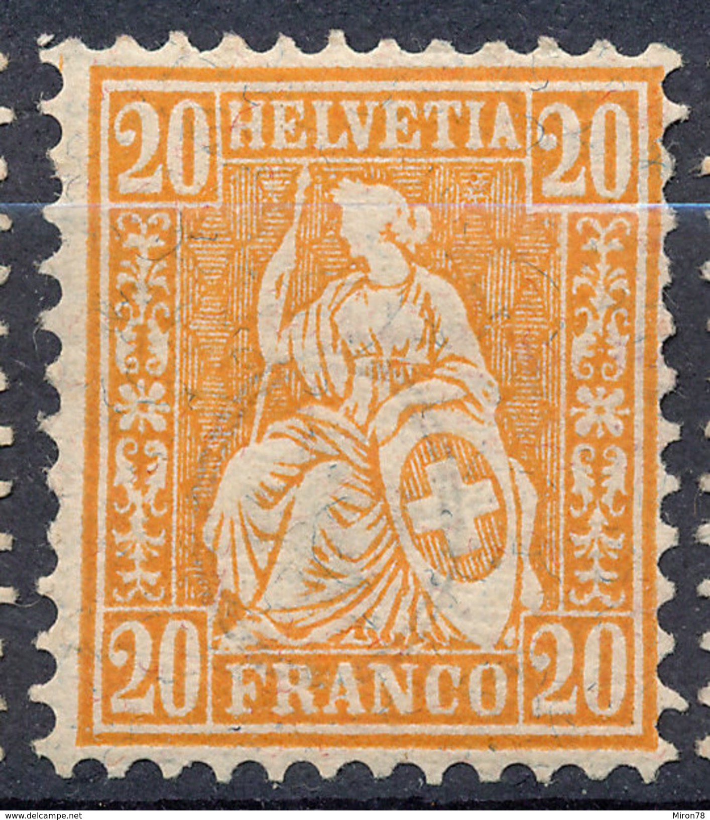 Stamp Switzerland 1862-1881  10c Mint Lot#51 - Neufs