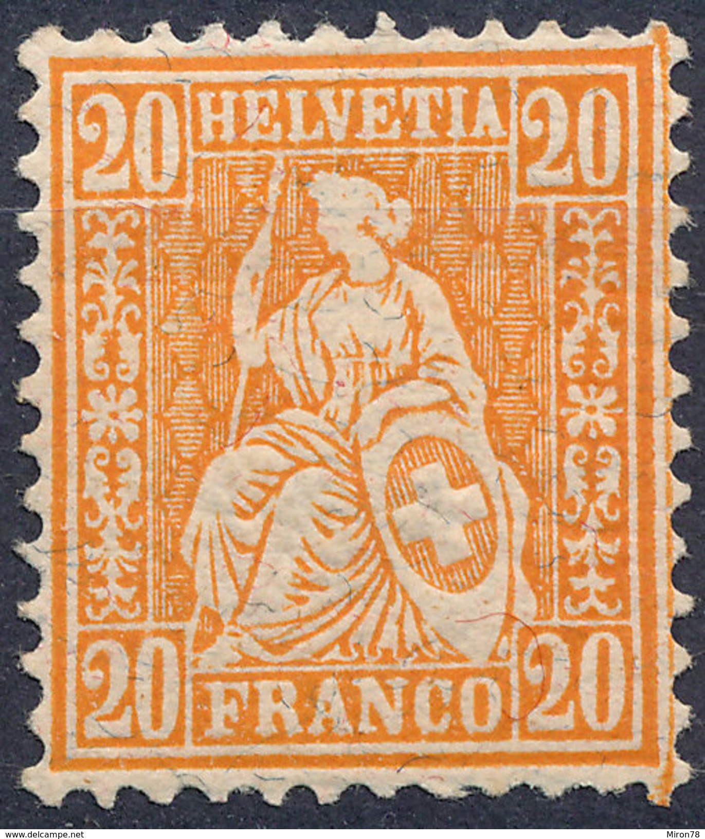 Stamp Switzerland 1881  20c Mint Lot#56 - Nuovi