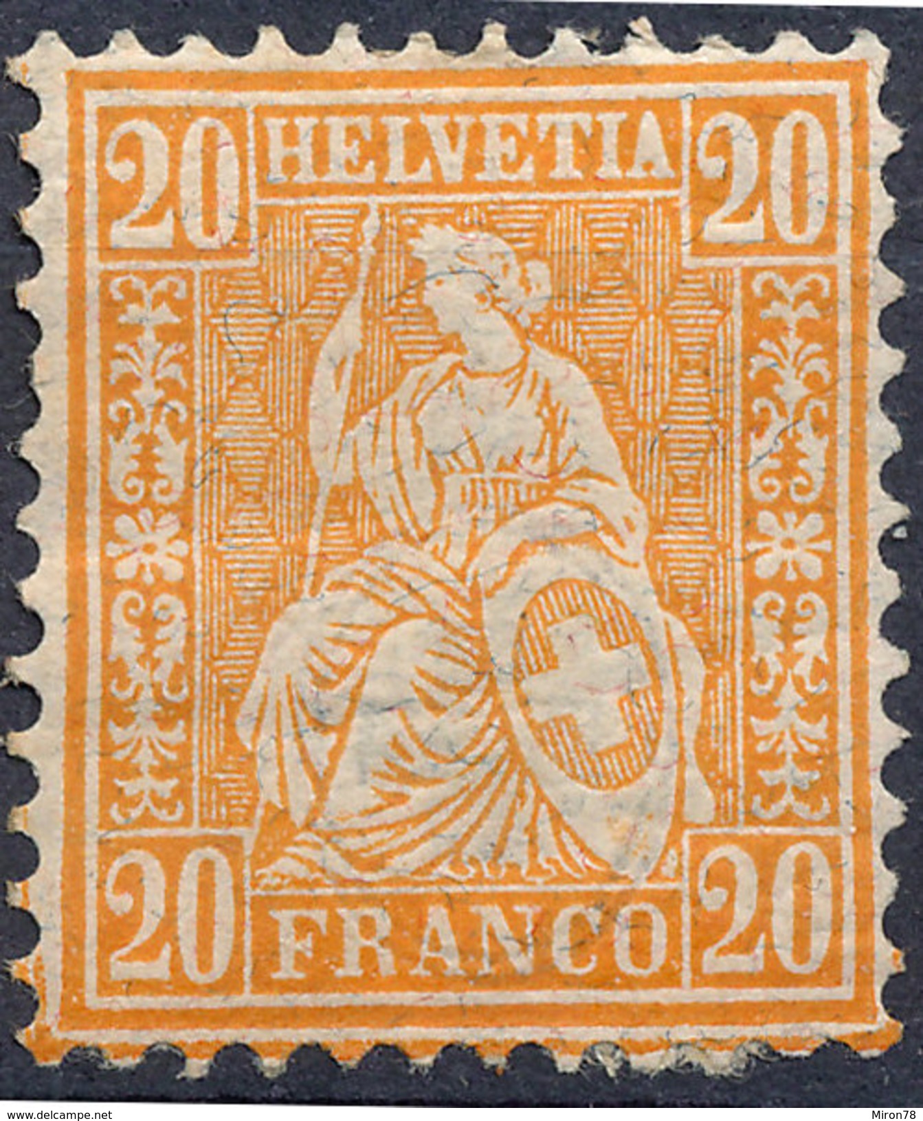 Stamp Switzerland 1881  20c Mint Lot#57 - Nuovi