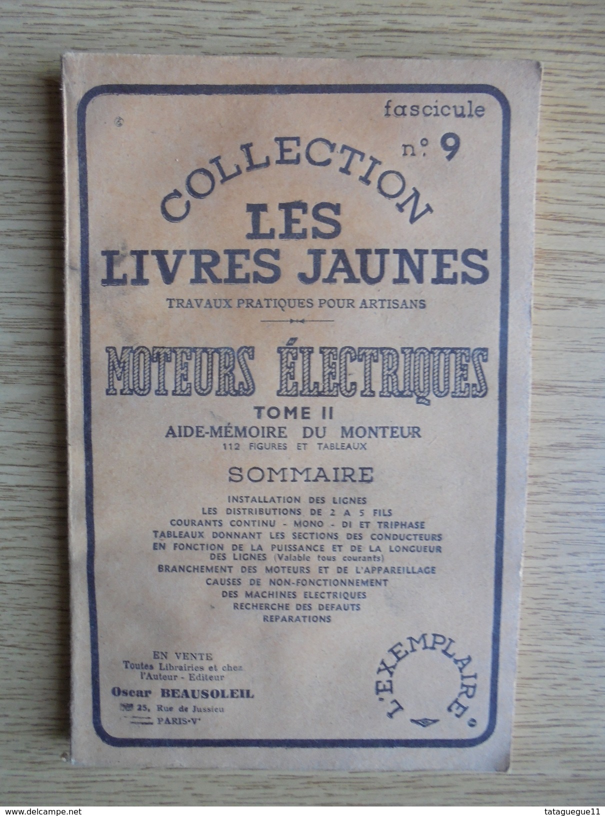 Ancien Fascicule - Collection Les Livres Jaunes Moteurs électriques Tome II 1957 - Do-it-yourself / Technical