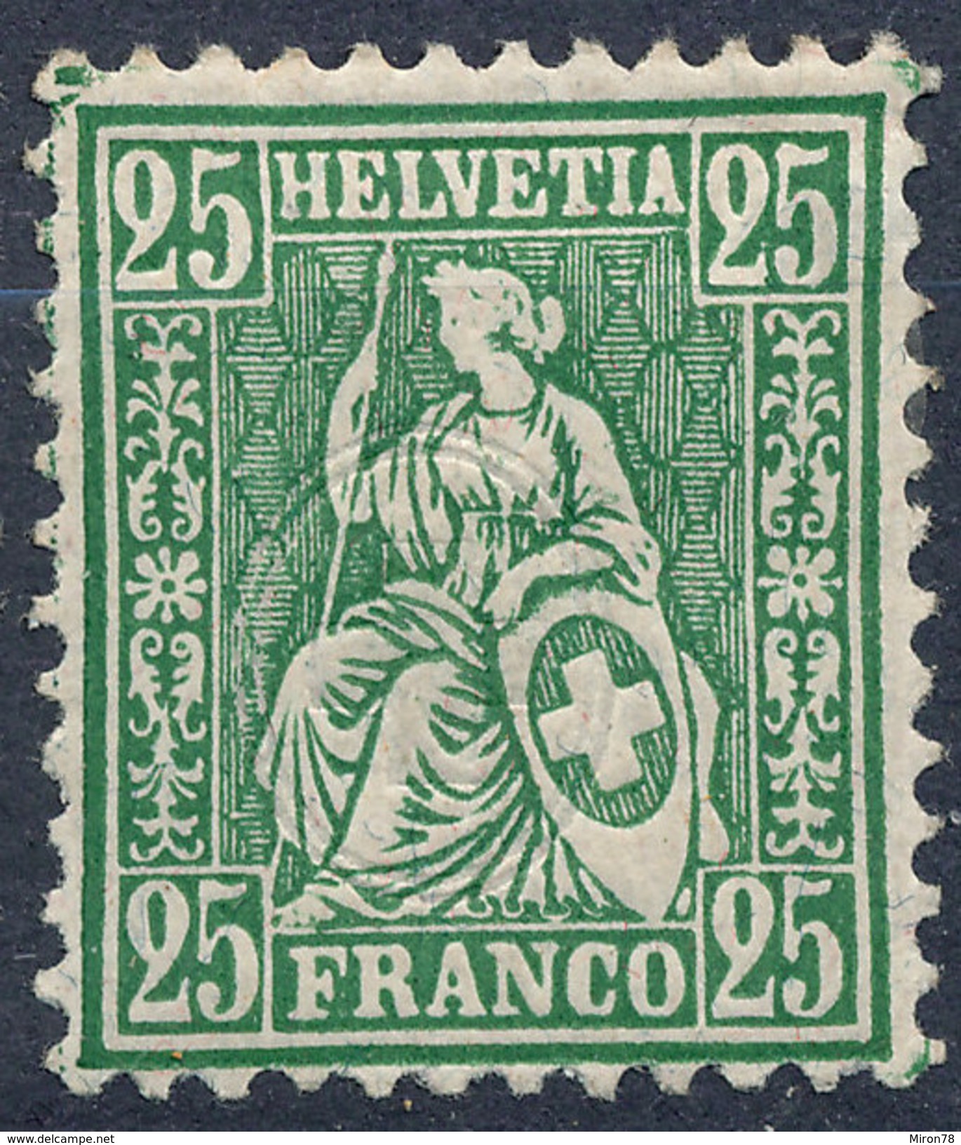 Stamp Switzerland 1881  25c Mint Lot#65 - Nuovi