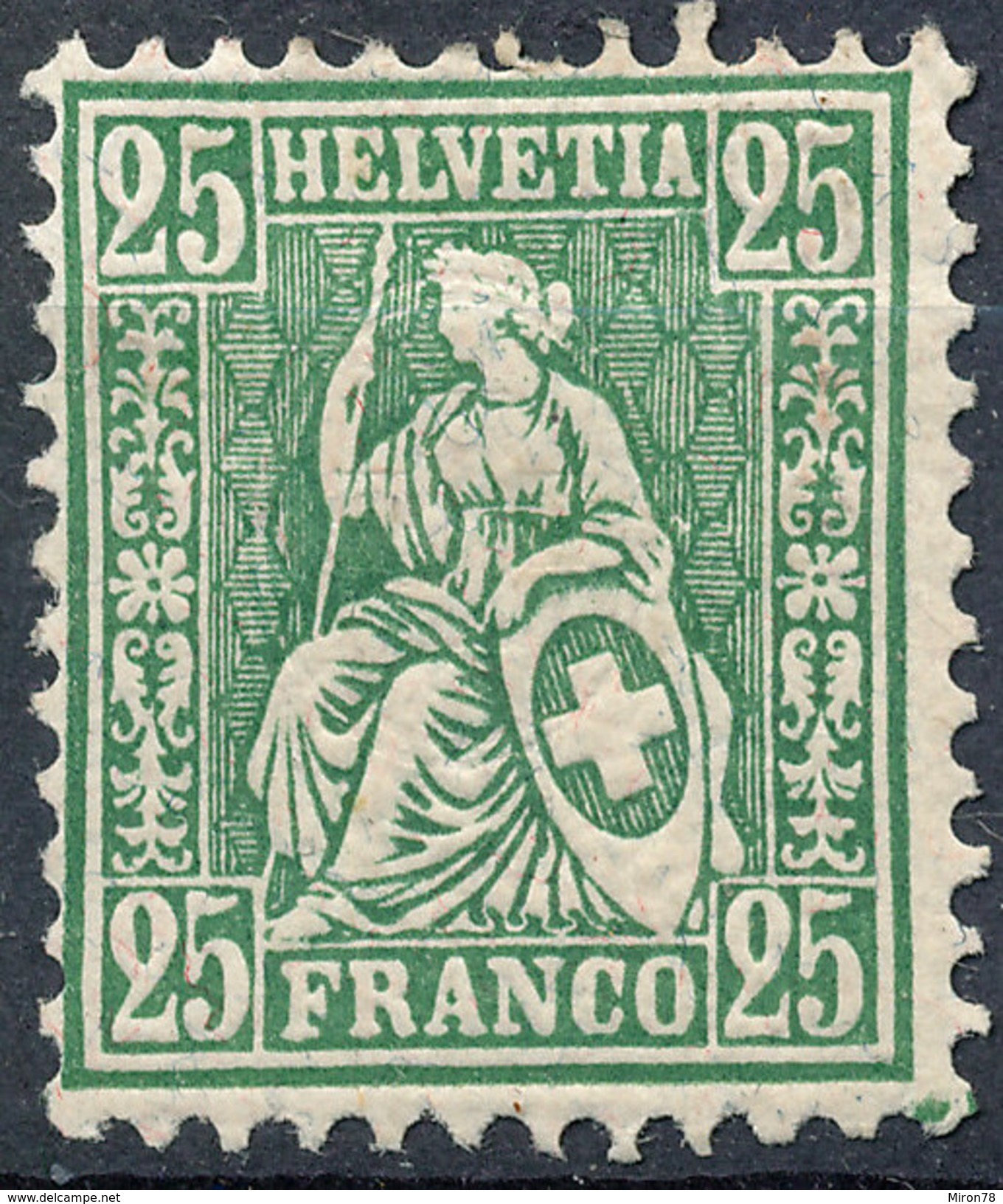 Stamp Switzerland 1881  25c Mint Lot#66 - Ungebraucht