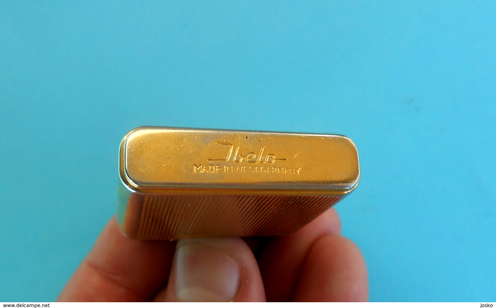 JAT (Yugoslav Airlines) Vintage Petrol Lighter IBELO - Made In West Germany * Briquet Feuerzeug Accendino Encendedor - Other & Unclassified