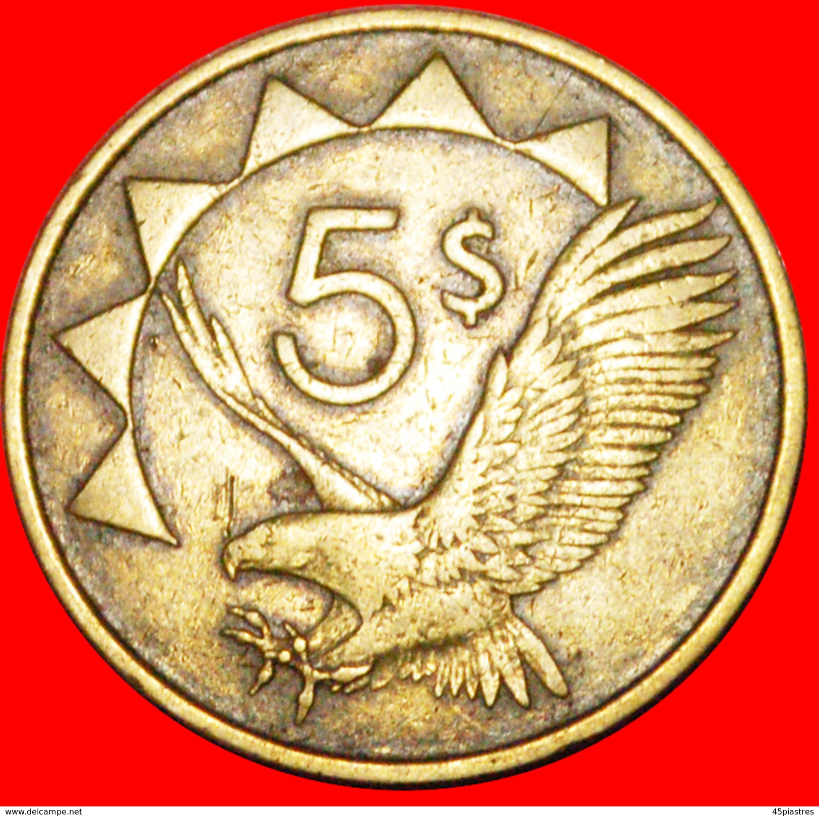 § SUN AND EAGLE: NAMIBIA &#x2605; 5 DOLLARS 1993! LOW START &#x2605; NO RESERVE! - Namibië