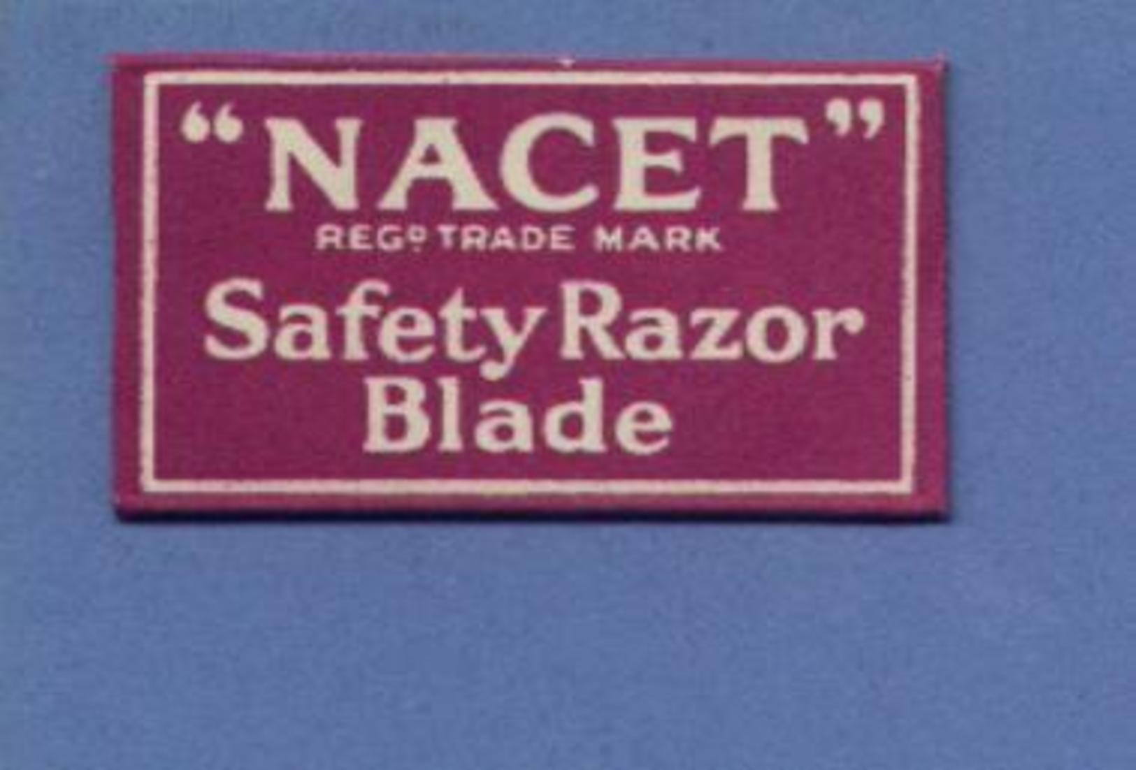 Une Lame De Rasoir  NACET  Safety Razor Blade  (L59) - Lames De Rasoir