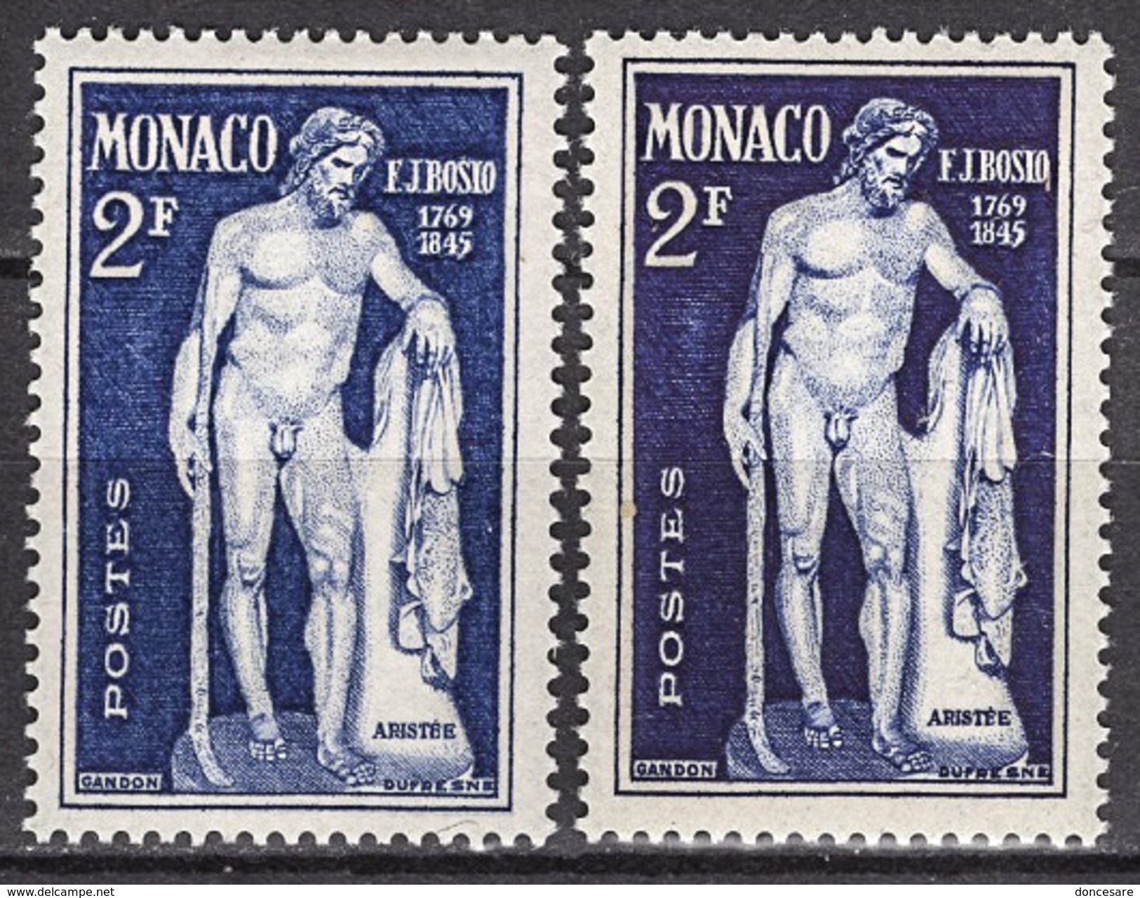 MONACO 1948  - Y.T. N° 316 X 2 TONS DE COULEUR - NEUFS** C1 - Variétés