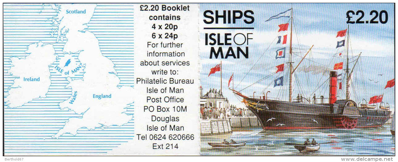 Man Carnet N** (Yv:C568II) Yv:13 Euro Ships &pound;2,20 - Isla De Man