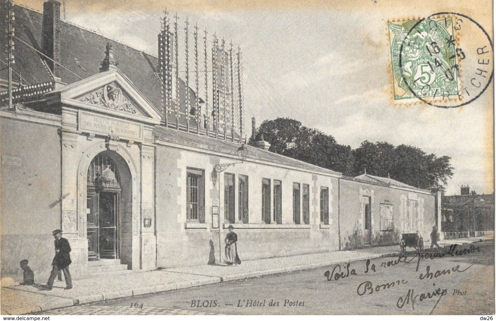 Blois (Loir Et Cher) - L'Hôtel Des Postes Et Télégraphe (Recette Principale) - Carte ND Phot. N° 164 - Blois