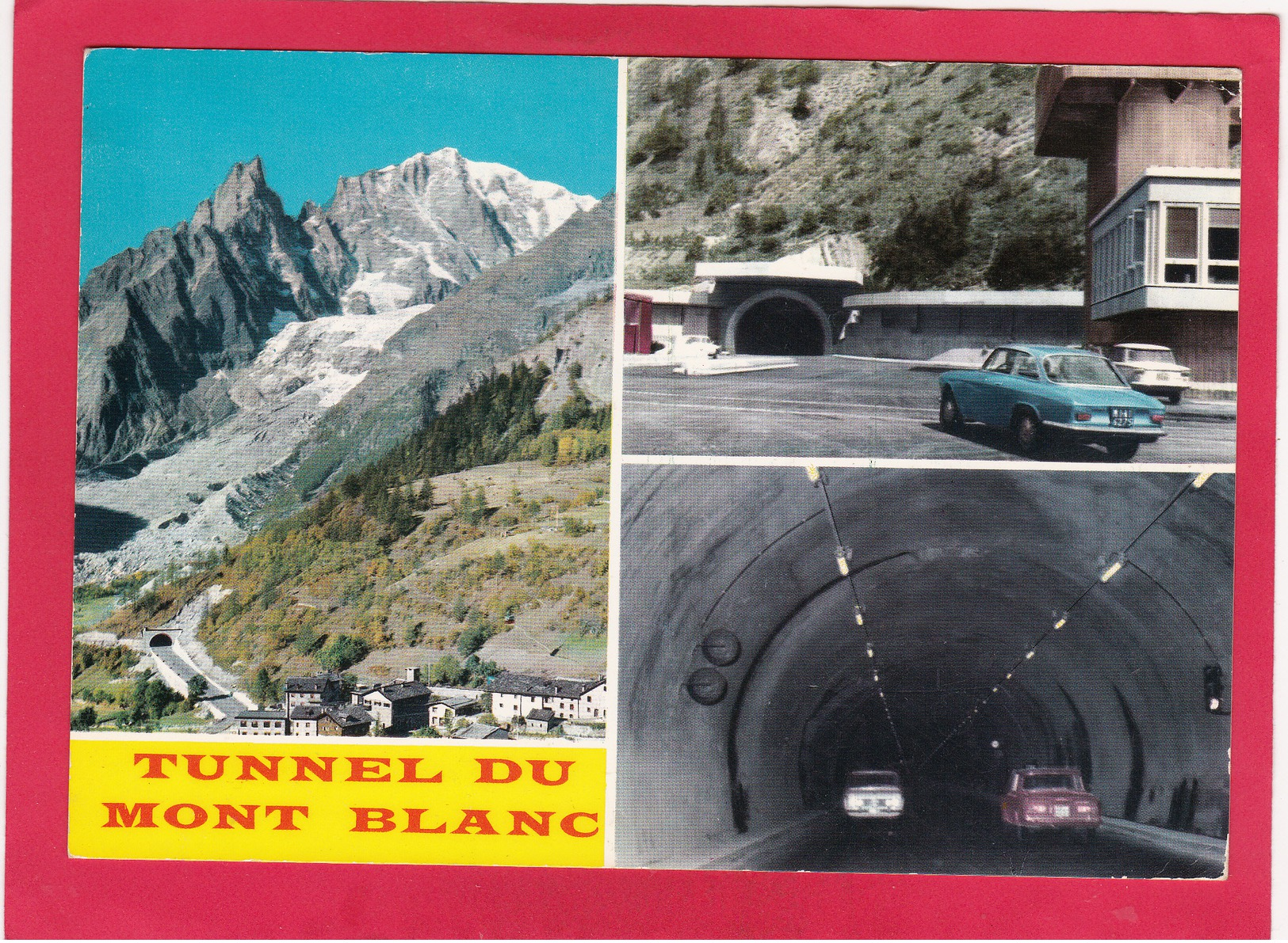 Modern Multi View Post Card Of The Mont Blanc Tunnel,Italy,Posted With Stamp,D13. - Other & Unclassified