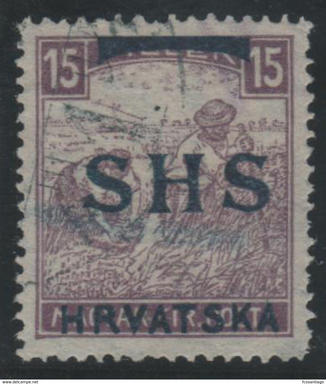 YUGOSLAVIA 1918/19 - Yvert #14 - VFU - Gebraucht