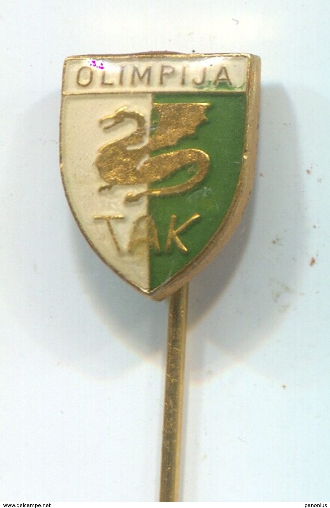 Weightlifting - OLIMPIJA TAK, Ljubljana Slovenia, Vintage Pin Badge, Abzeichen - Weightlifting