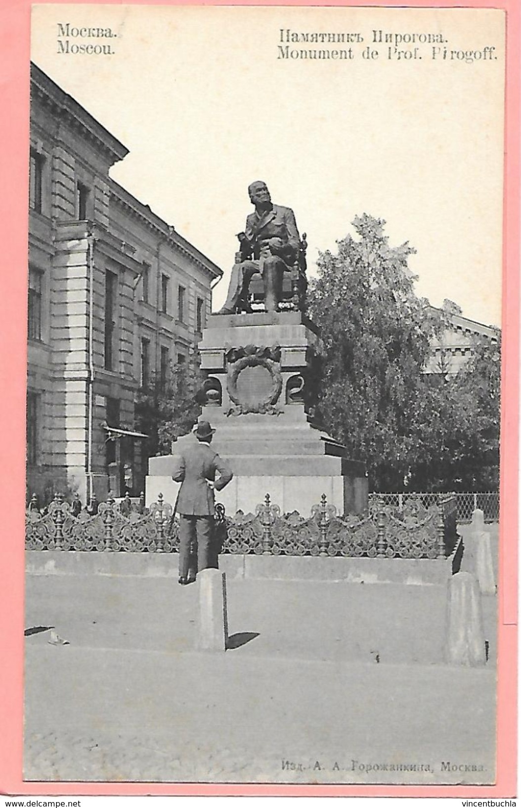 Moscou - Monument Du Prof. Pirogoff Avec Personnage - Russie