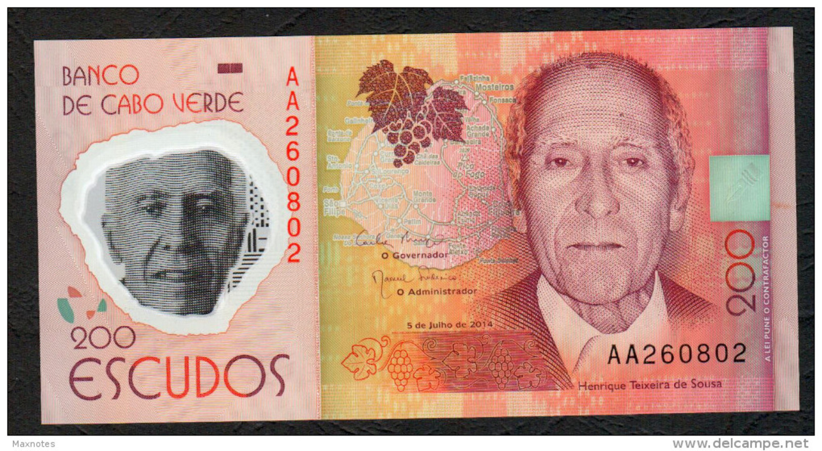 CAPE VERDE (CAPO VERDE) :  200 Escudos - 2014 - UNC - Cap Verde