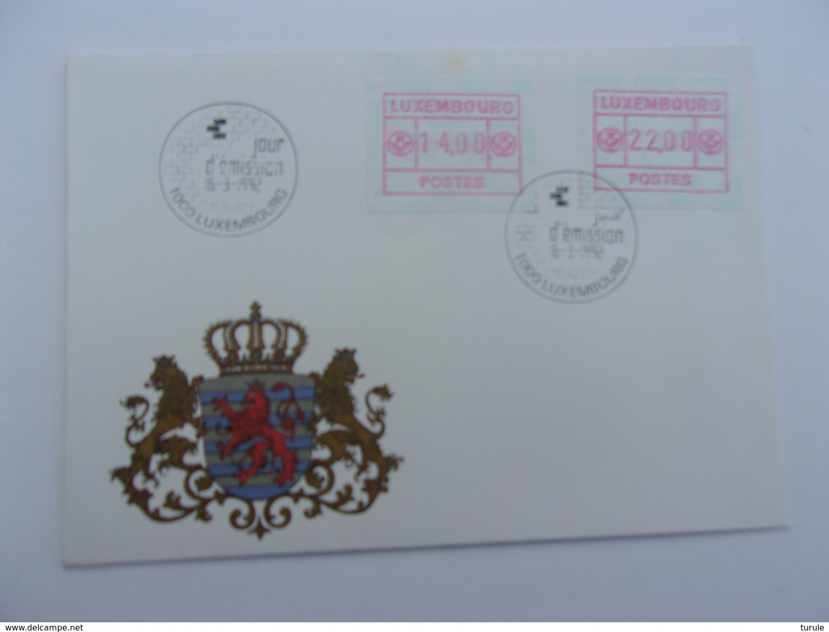 LUXEMBOURG (1992) Timbres Distributeurs - Autres & Non Classés