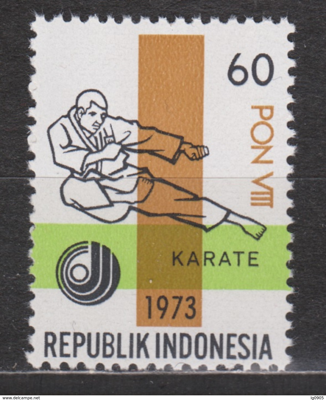 Indonesia Indonesie 745 MNH; Karate 1973 NOW MANY STAMPS INDONESIA VERY CHEAP - Ohne Zuordnung