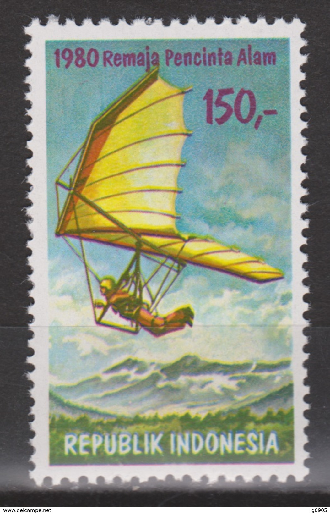 Indonesia Indonesie 986 MNH; Parasailing Parachutespringen Surfen 1980 NOW MANY STAMPS INDONESIA VERY CHEAP - Fallschirmspringen