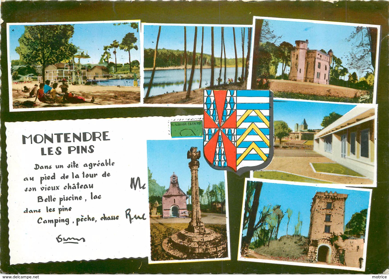 MONTENDRE LES PINS - Carte Multi-vues. - Montendre