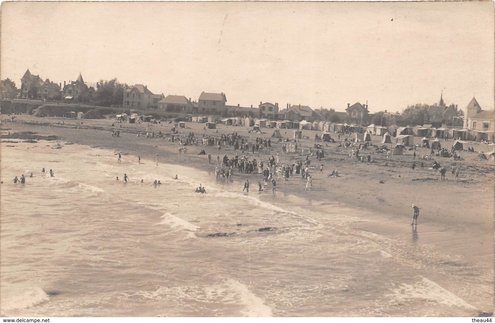 ¤¤  -  Carte-Photo Non Située   -  Plage , Cabines De Plage , Baignade , Baigneurs Et Baigneuses   -  ¤¤ - Non Classés