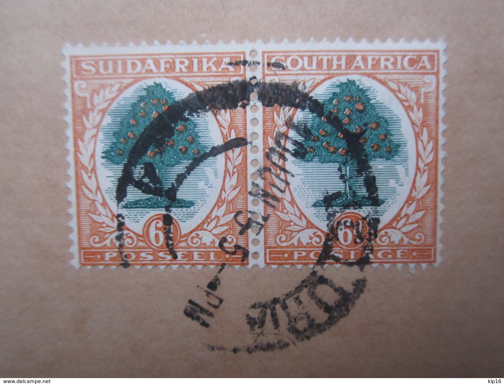 1935 SOUTH AFRICA AIRMAIL 6d PAIR COVER To SCOTLAND - Unclassified