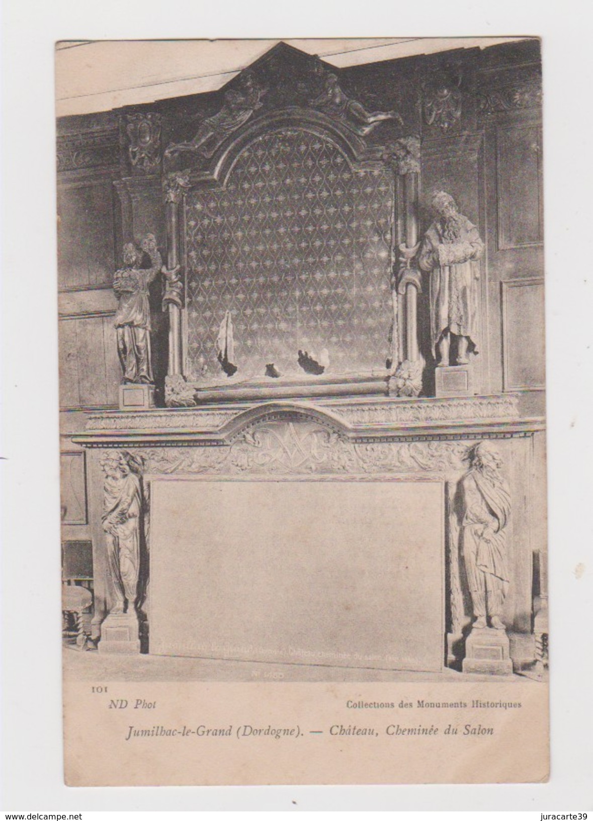 Jumilhac-le-Grand.24.Dordogne.Château,Cheminée Du Salon.1905 - Autres & Non Classés