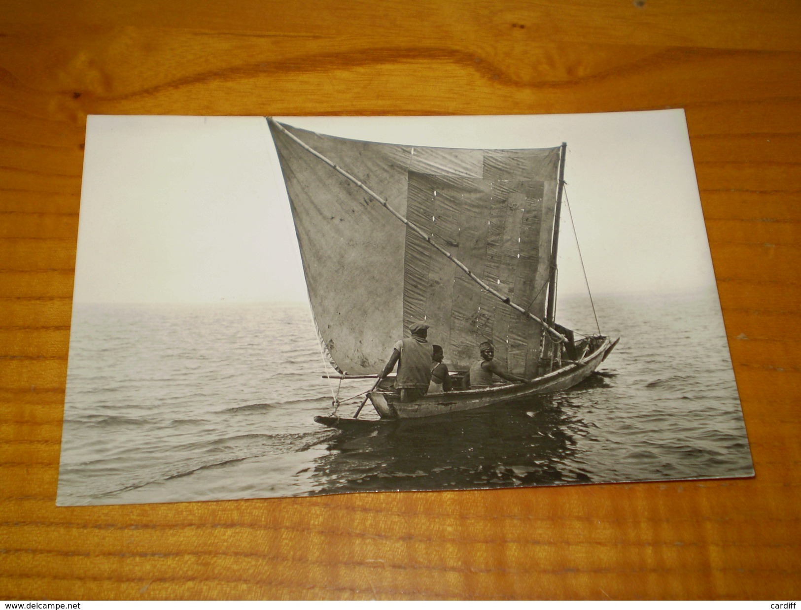 Carte Photo D'une Pirogue De Pêche, Dakar, Animée. - Segelboote