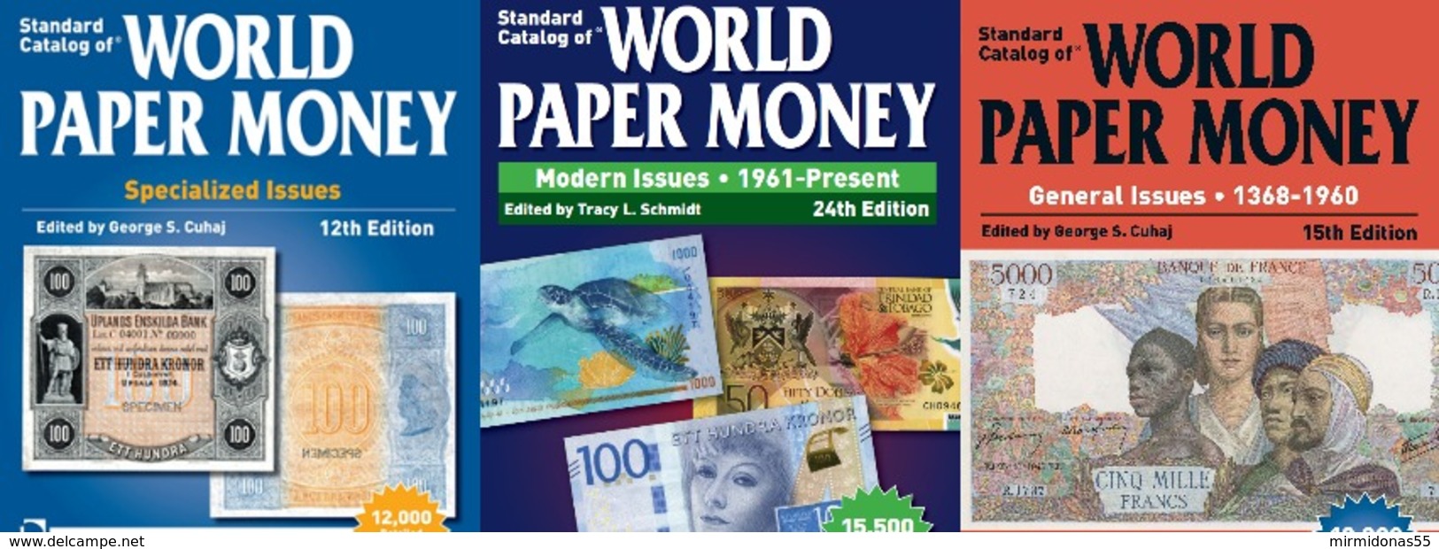 3 World Banknotes Catalogues 1368-2018 DVD (British, United States, Irish, Germany, Italy, France, Poland, Russia, Old - Books & Software