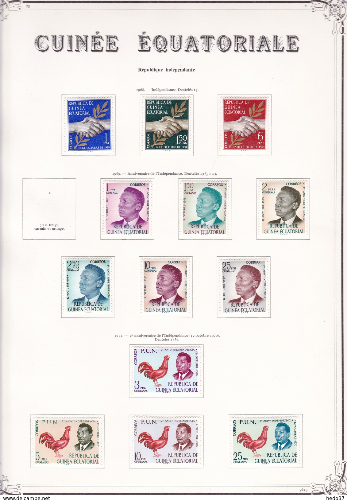 Guinée Equatoriale - Collection Vendue Page Par Page - Timbres Oblitérés / Neufs * (avec Charnière) -Qualité B/TB - Guinée Equatoriale