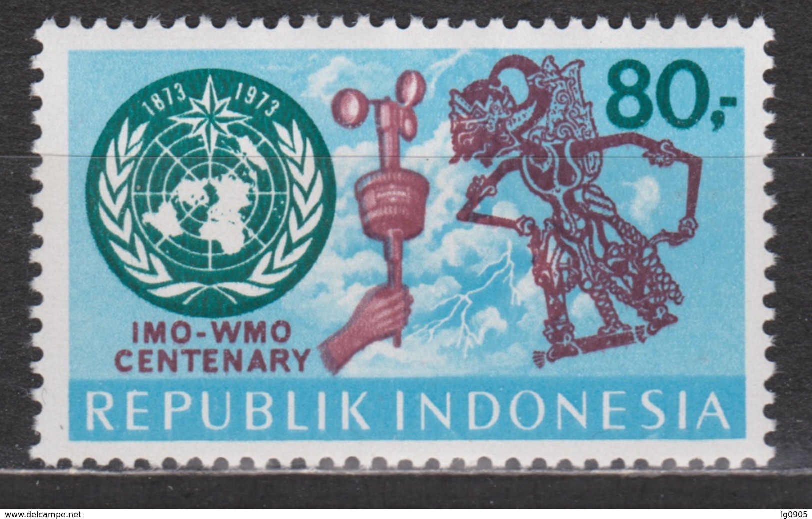Indonesie 737 MNH Wereld Organisatie Voor Meteorologie 1973 ; NOW MANY STAMPS INDONESIA VERY CHEAP - Indonesien