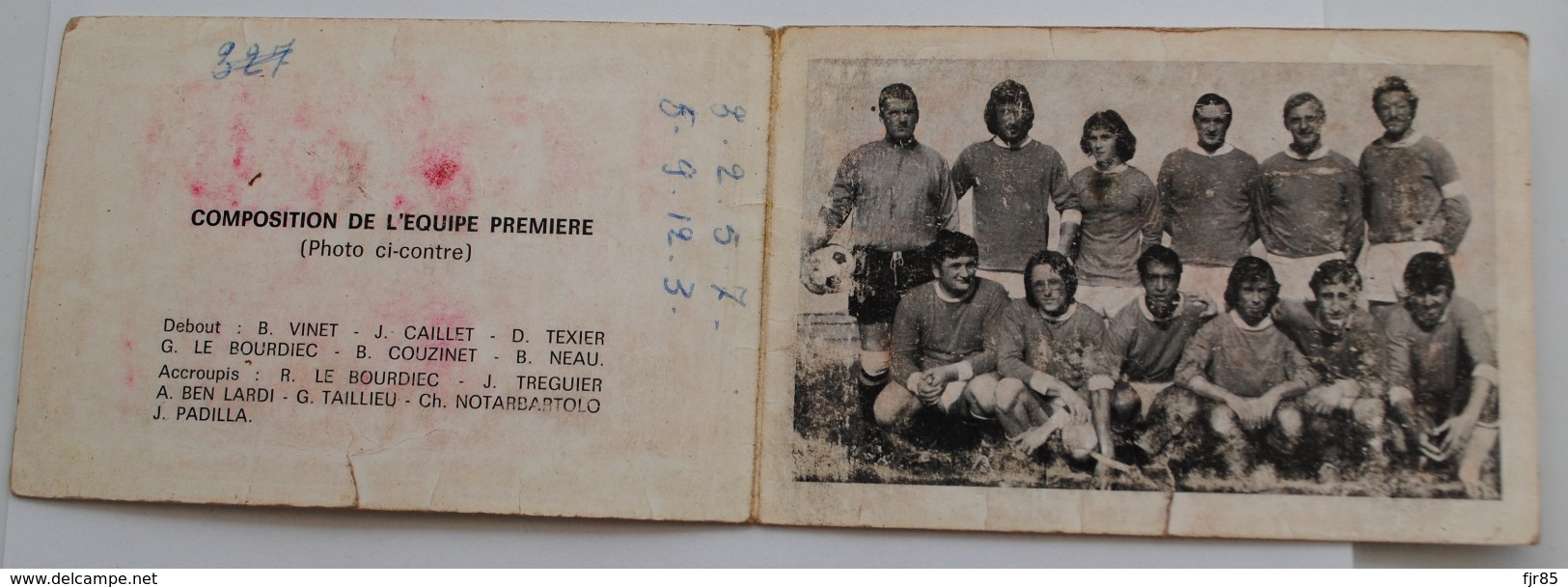 STADE MARANDAIS VILLE DE MARANS 17  CARTE DE  MEMBRE HONORAIRE  SAISON 1972-1973 - Andere & Zonder Classificatie