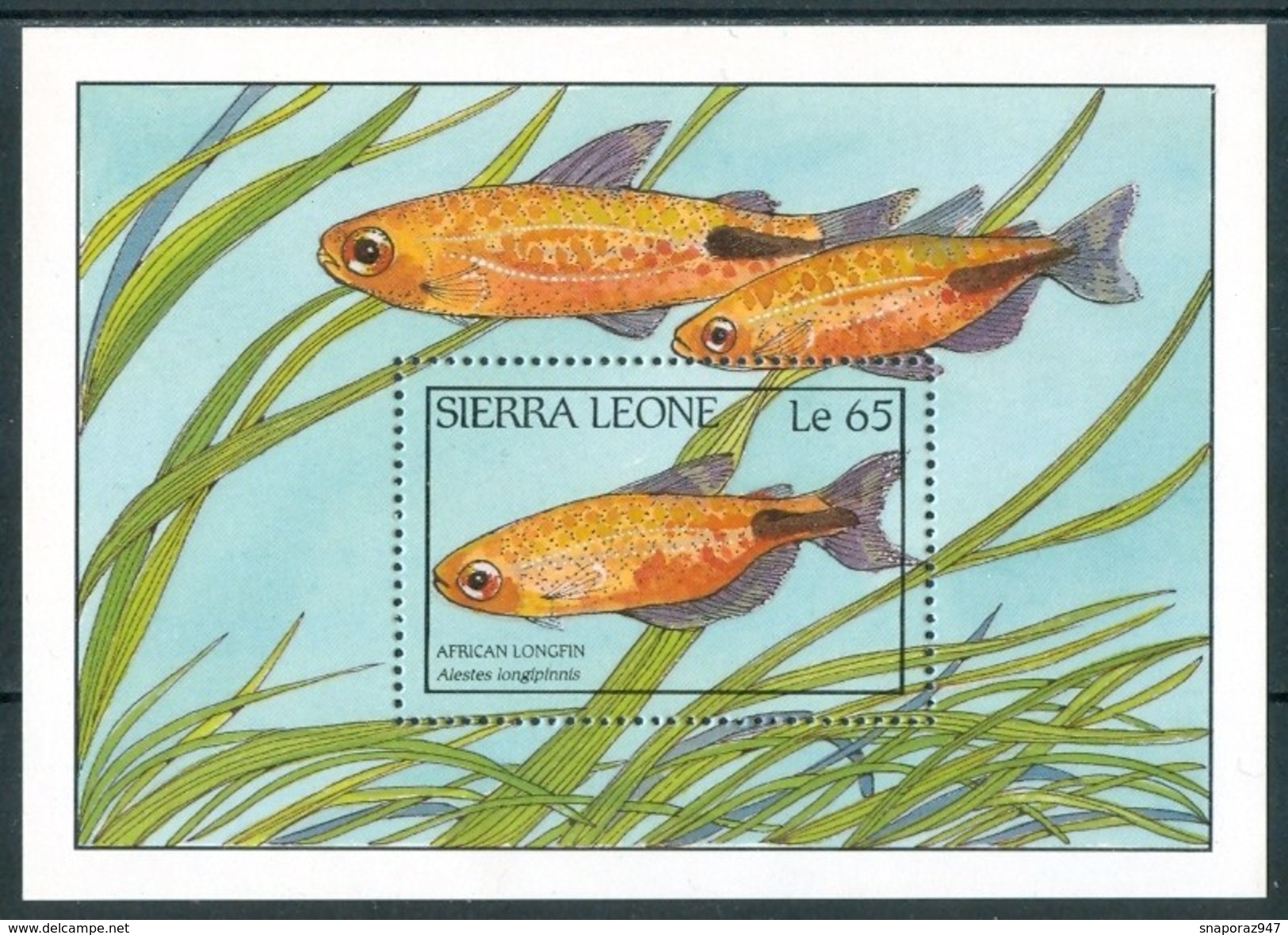 1988 Sierra Leone Pesci Fishes Fische Poissons Set + Block MNH** RR55 - Pesci